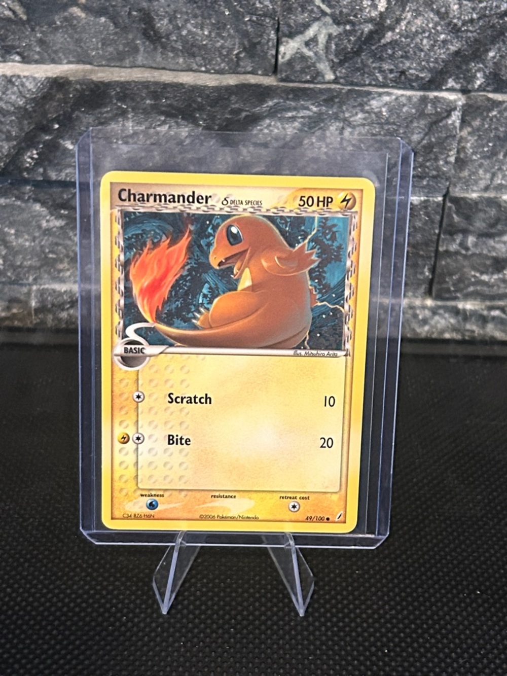 Pokemon Charmander Non-Holo 49/100 from Vintage EX Crystal Guardians Set (2006)